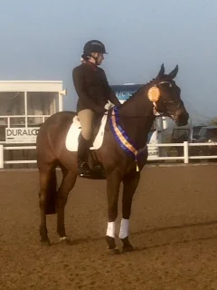 Tamsin Iveson and Enniscrone Morgan Gold at BRC Winter Intermediate Dressage Championships 2019