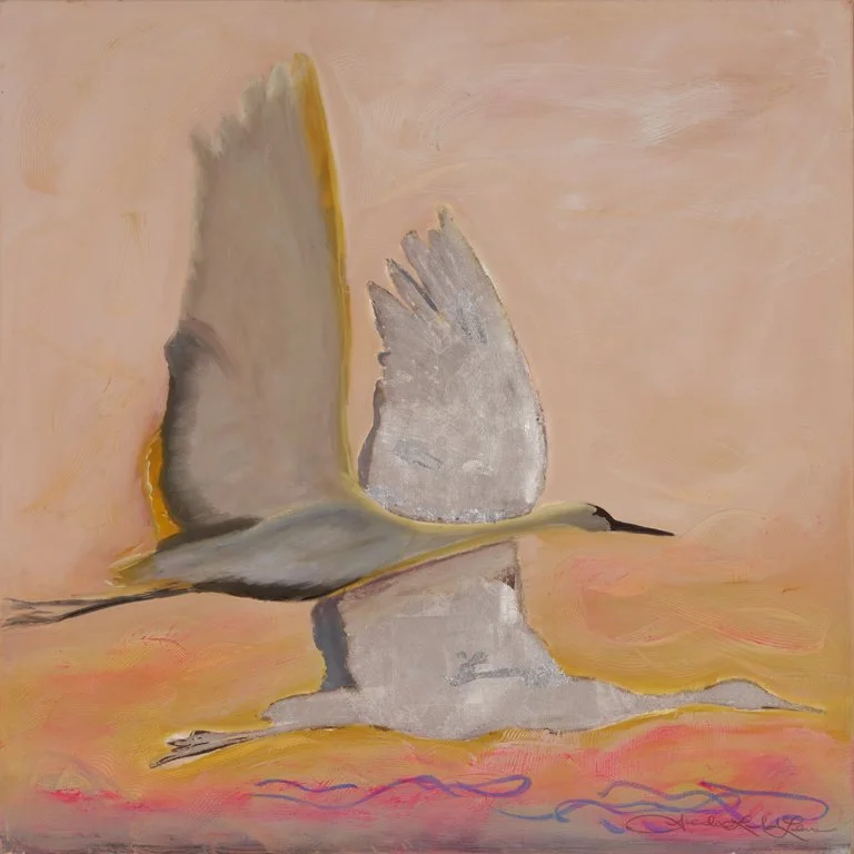 SunsetCranes_2024-36x36_oilxsilverxcanvas_web.jpg