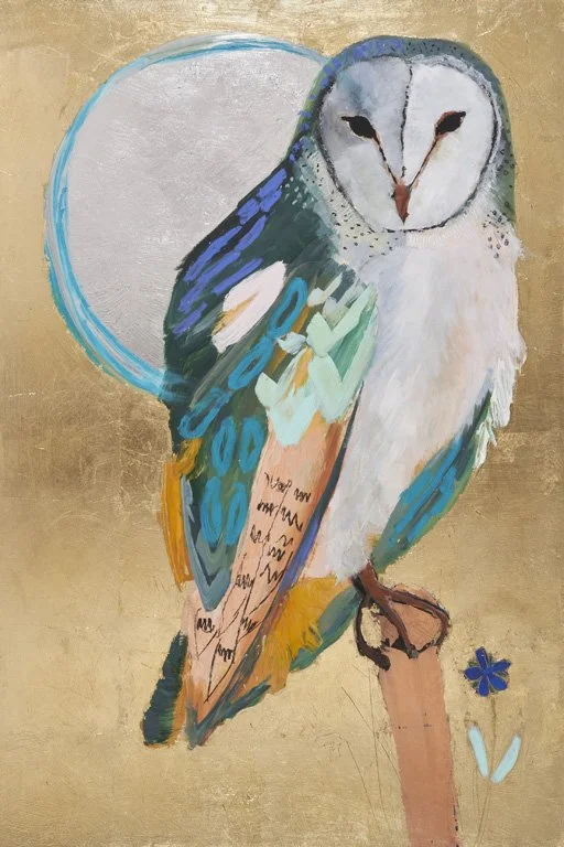 AmandaMcLenon_KingofCups_TarotOwls_36x24_mixedmedia_2025_web.jpg