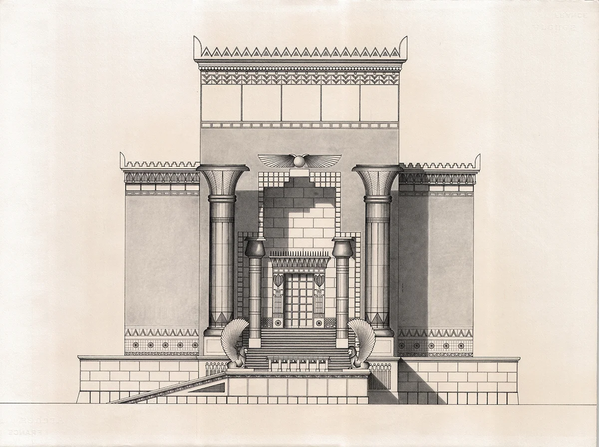 Solomon's Temple in my mind's eye, 30"x22"