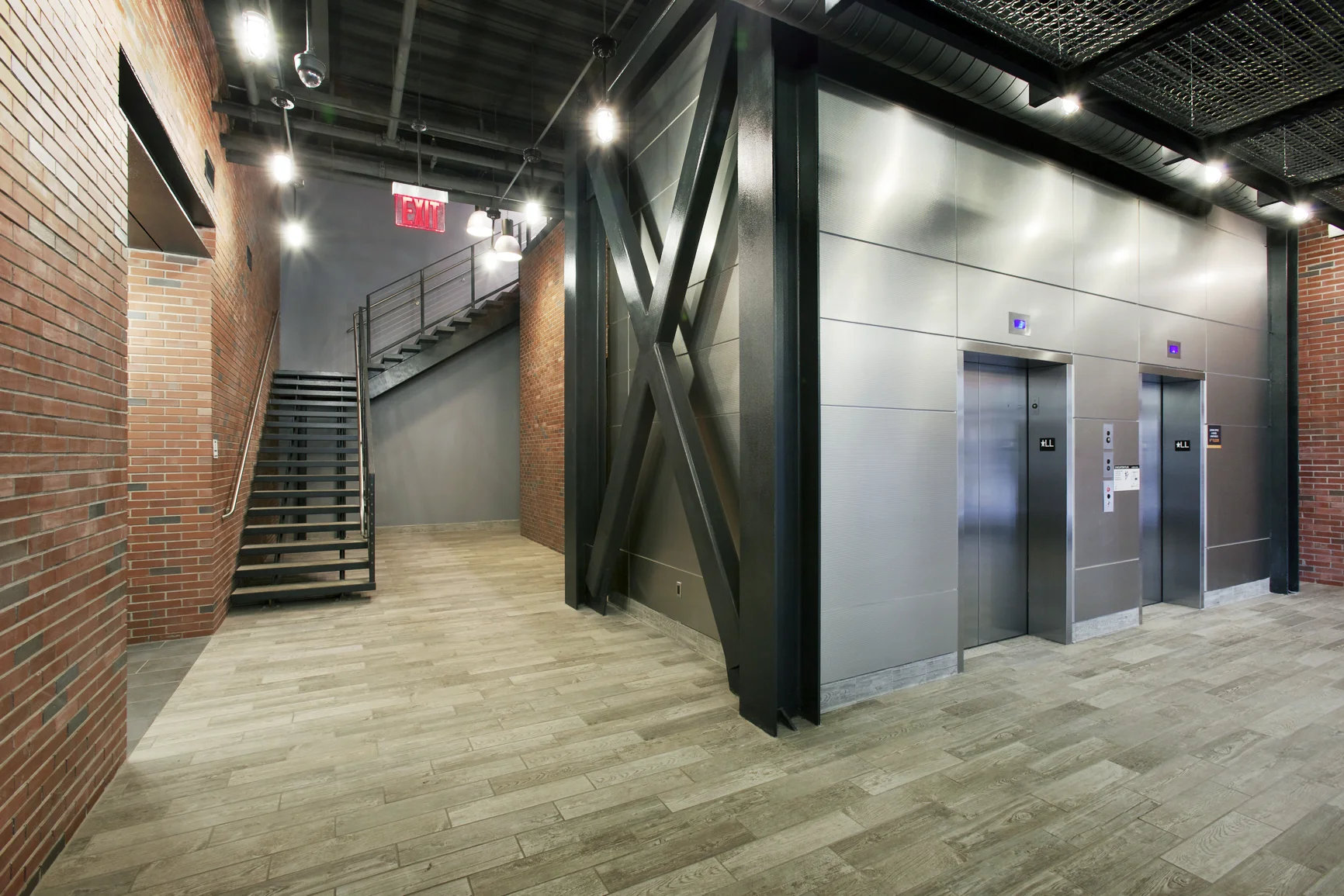 Lower Lobby view towards Elevators - Photo courtesy of client