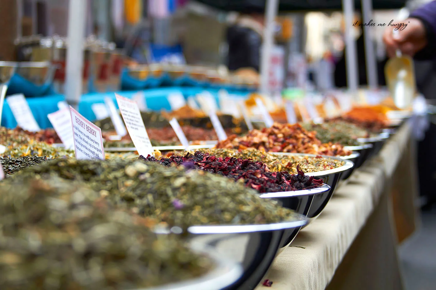 Selection of spices at a Farmer’s Market