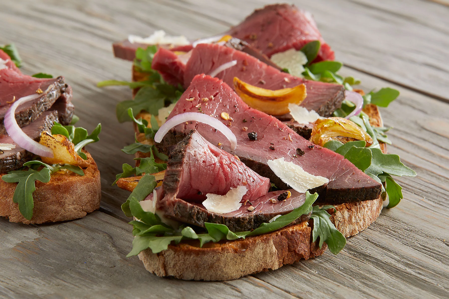 Open faced London Broil