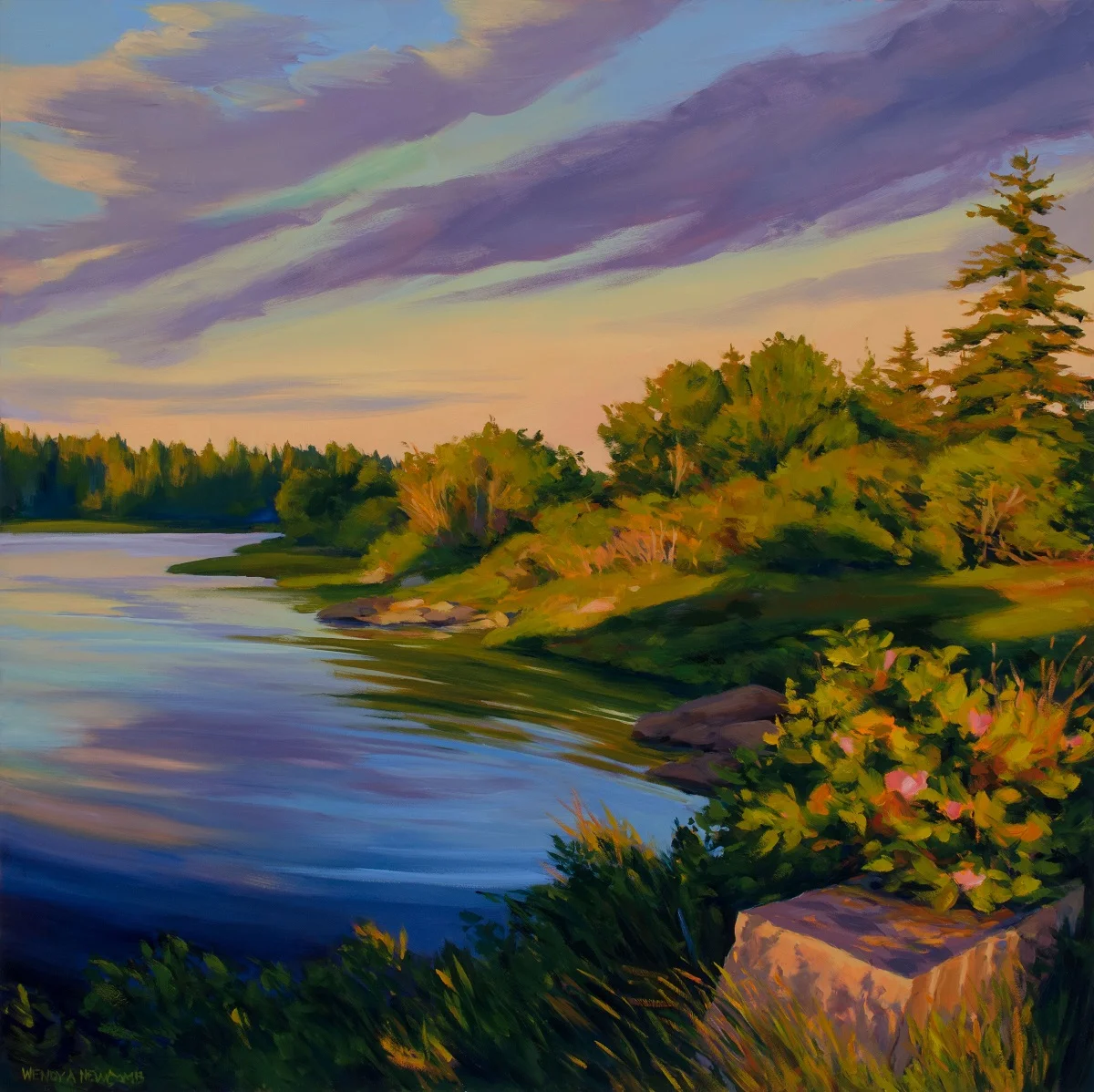 Saltwater Pond Oil on panel 24 x 24” $2400