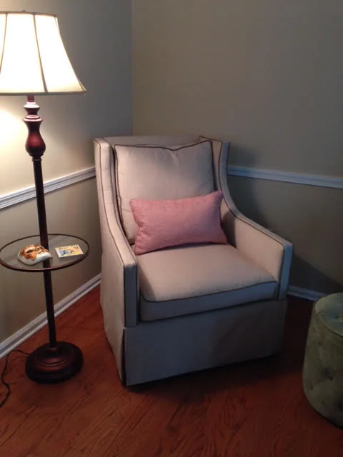 Oh-so-perfect reading chair, Bucks County, PA