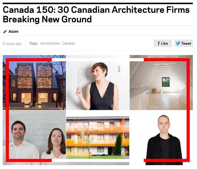 Polymetis has been named part of the 30 Canadian Architecture Firms Breaking New Ground