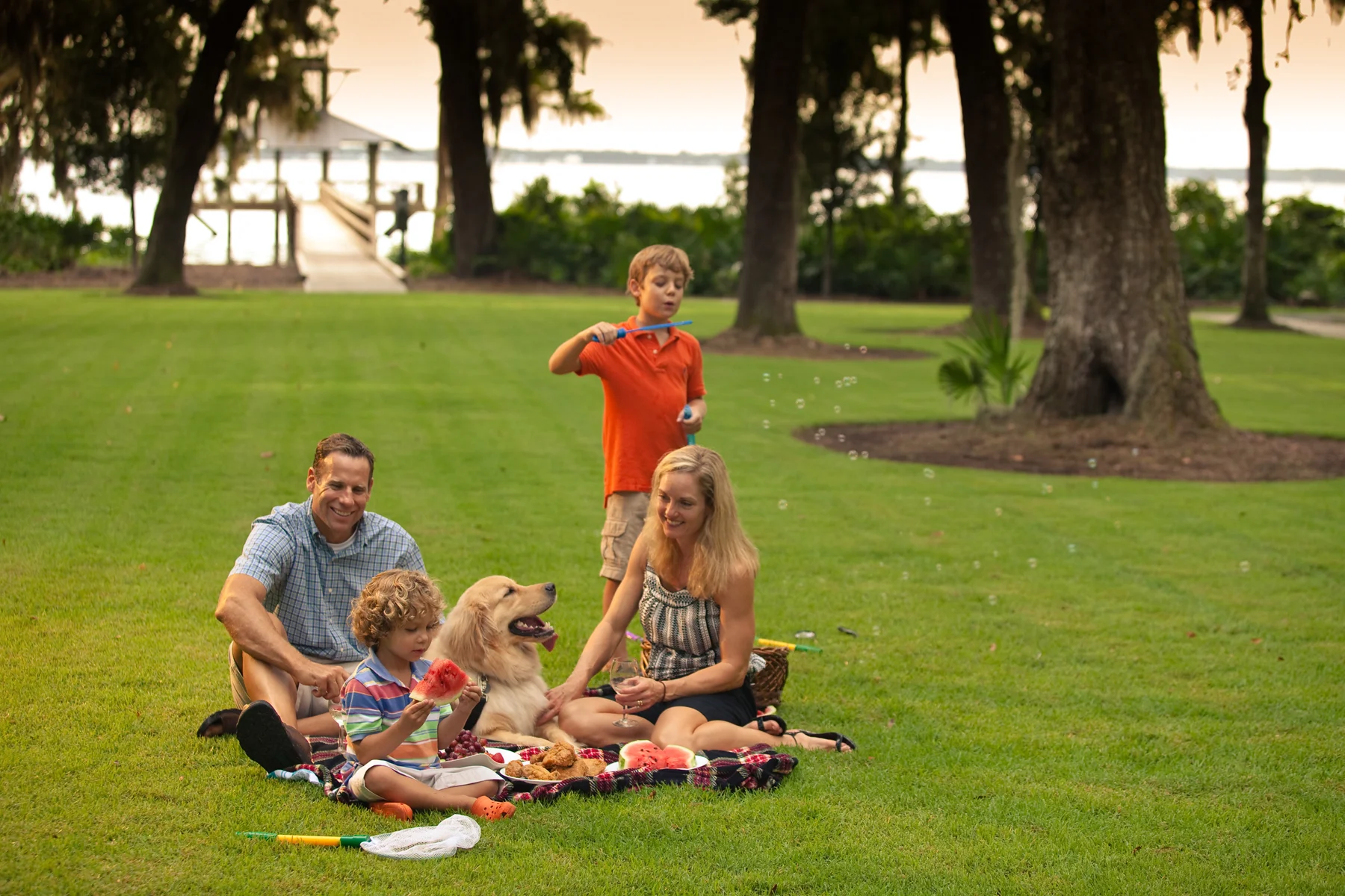 Enjoying all that RiverTown has to offer on the St. Johns River