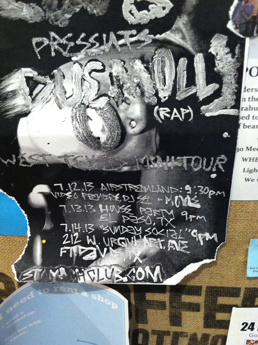 Flyer for event at Boyz 2 Men