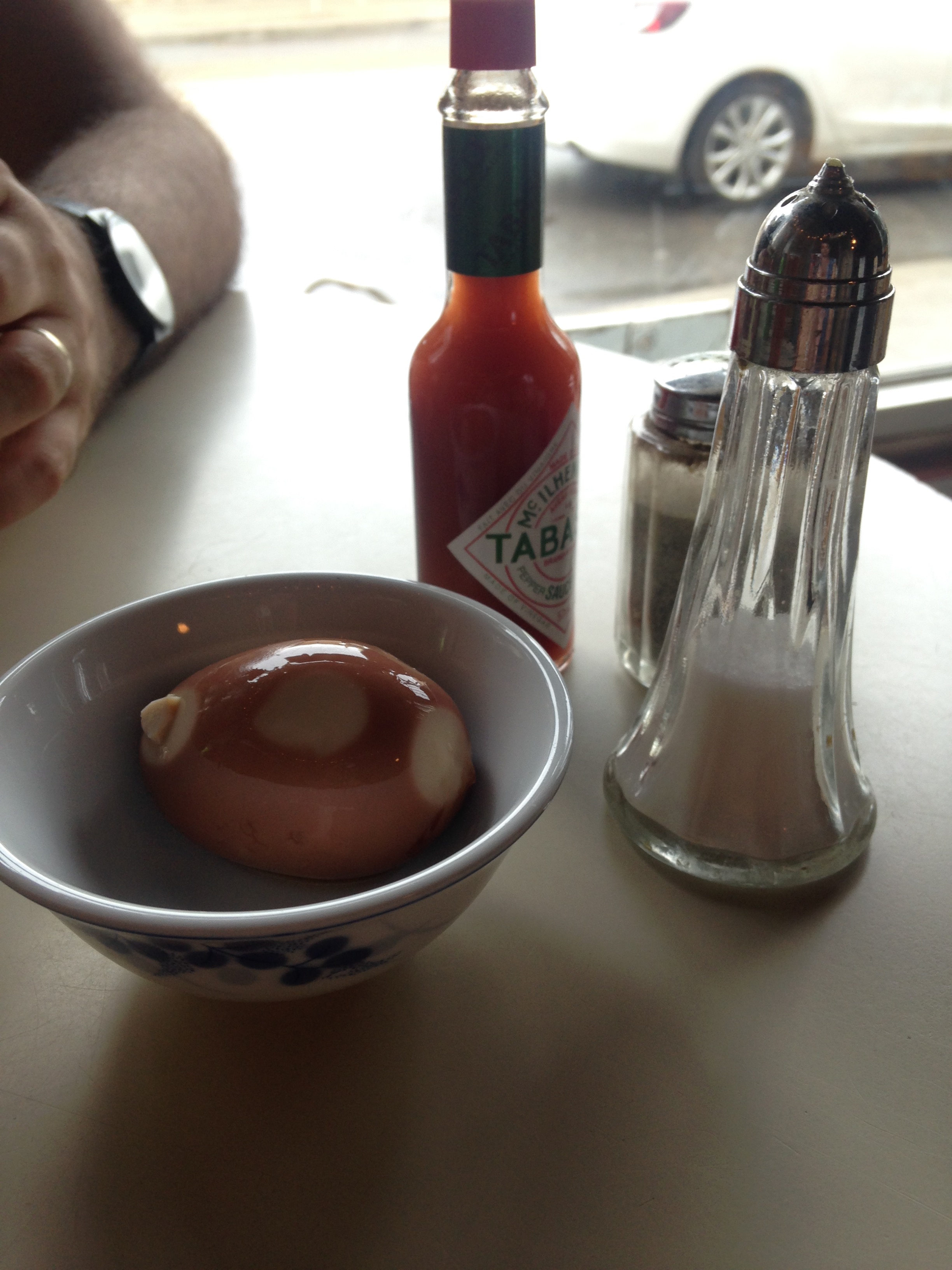 Pickled egg bar snack