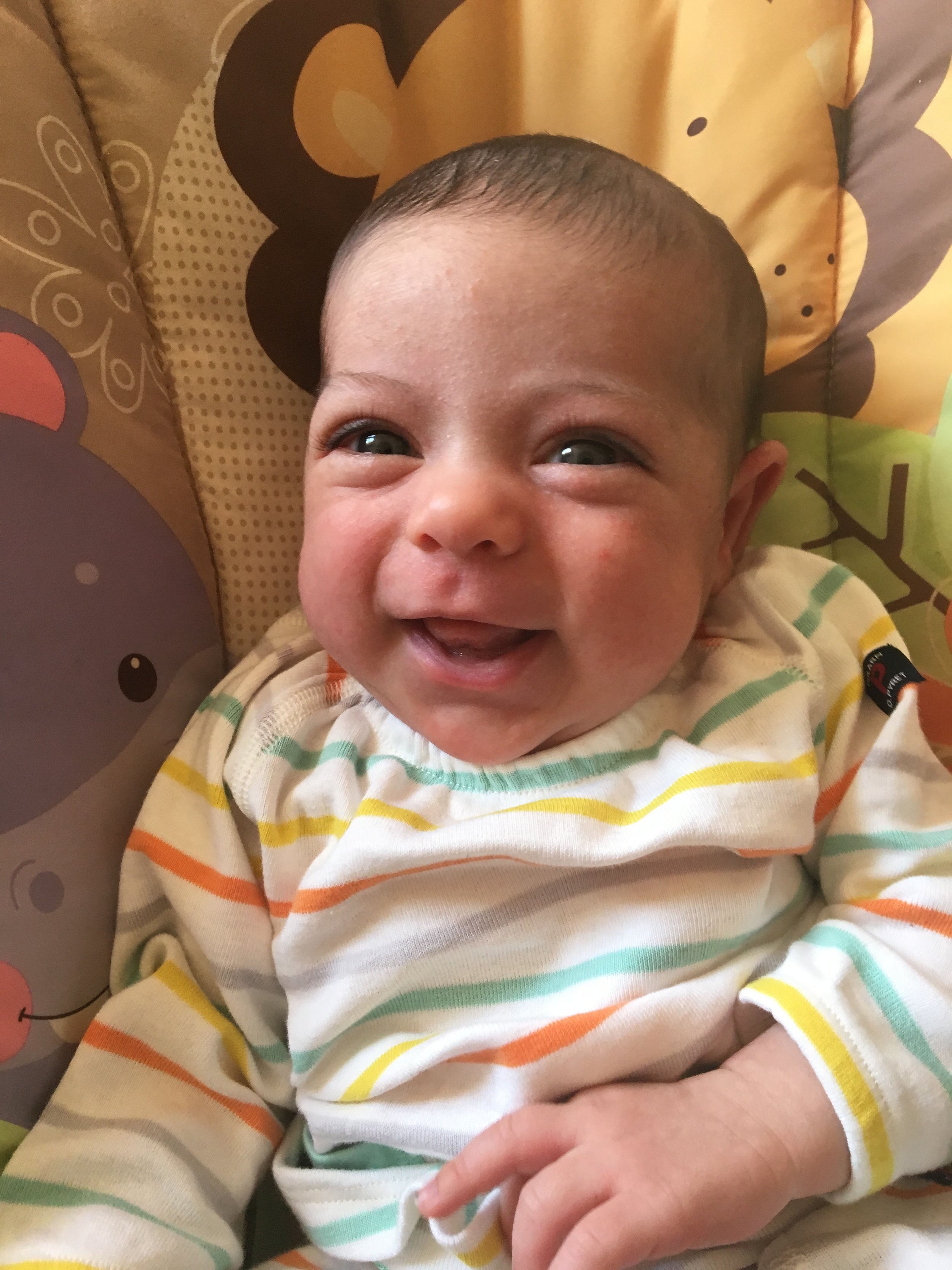  First smile caught on camera!&nbsp; 