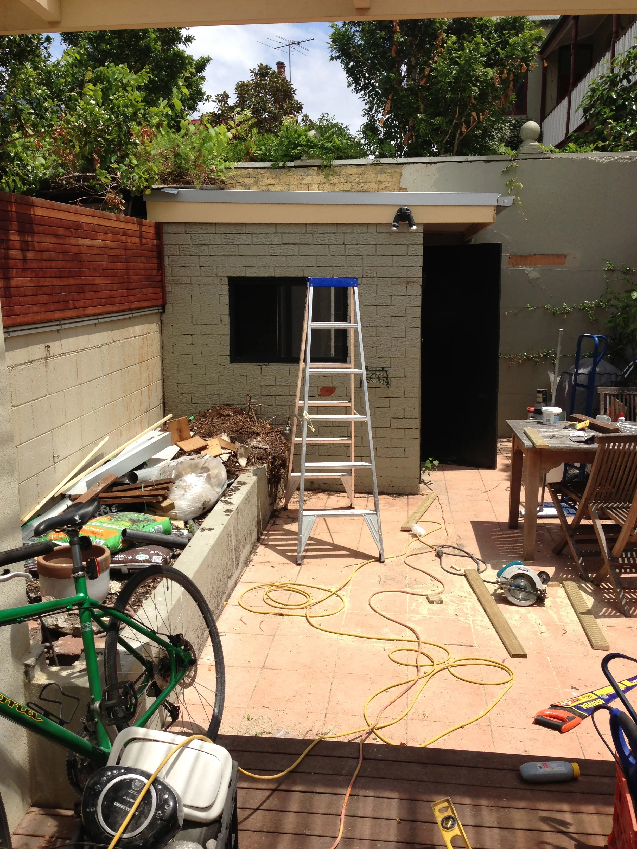 My home office during its reno.