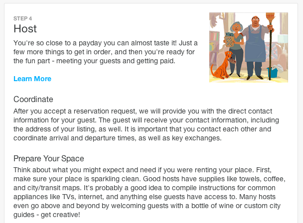Airbnb hosting info. What I am doing is automating the 'compile instructions' they mention.