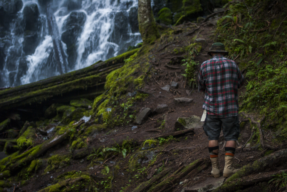 Austin at Ramona Falls