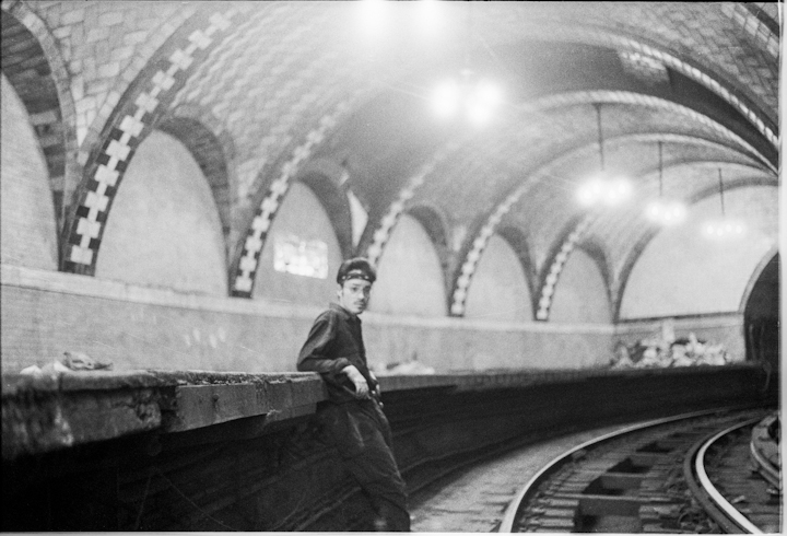 Portrait of AK , City Hall Station, Lower Manhattan. August 1994