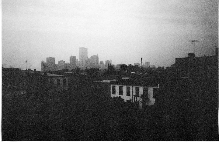 View of Lower Manhattan from Carrol Gardens, Brooklyn. May 1996