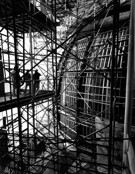 March 1999 - Construction of the Hayden Planetarium