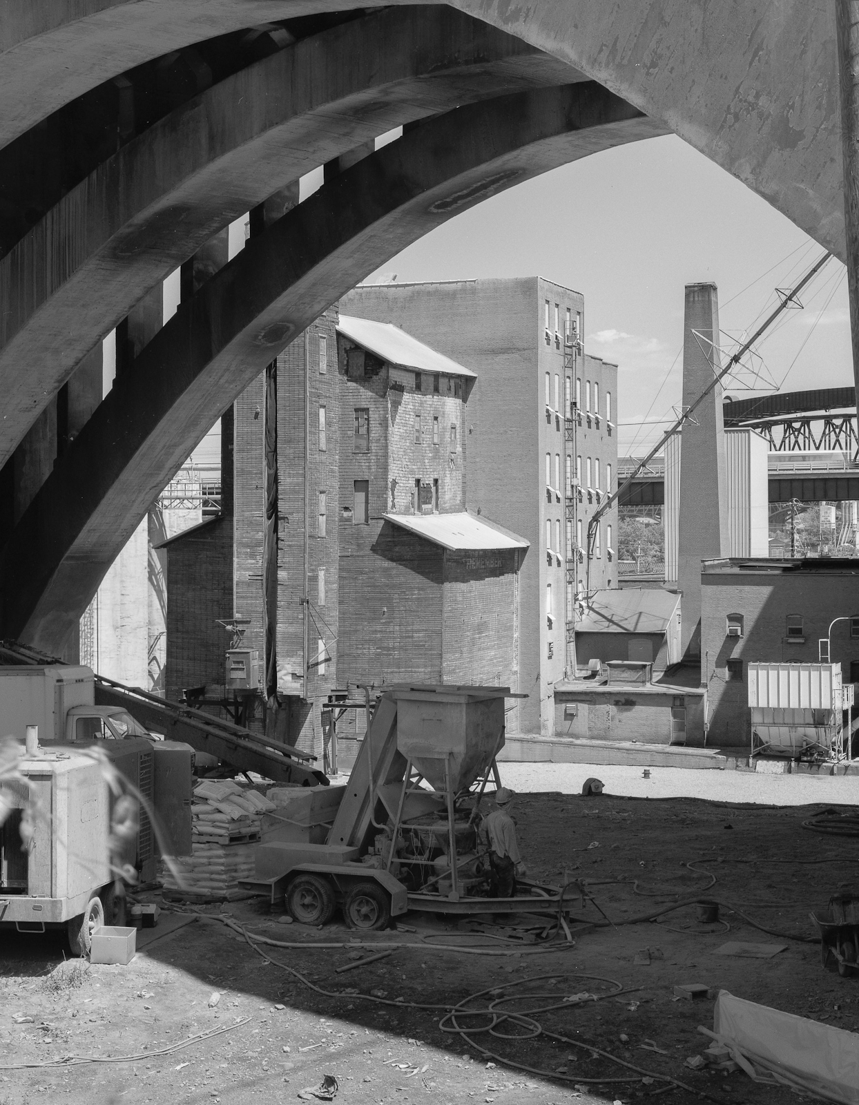 July 1997 - Below the Detroit-Superior Bridge, Cleveland, OH.
