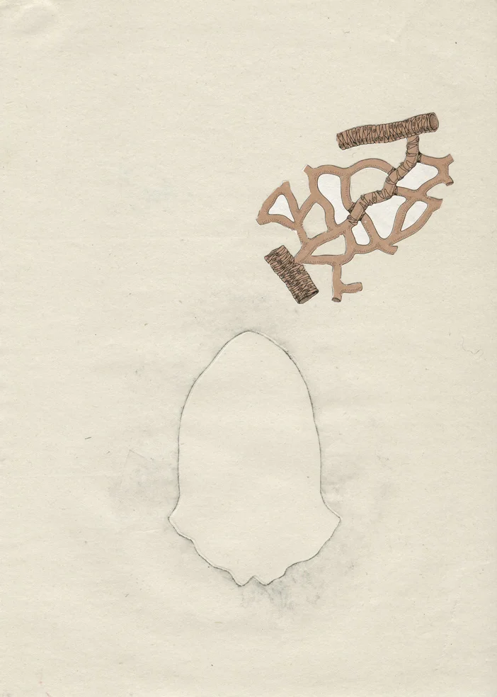  Eat the world  Drypoint Chine-collé   