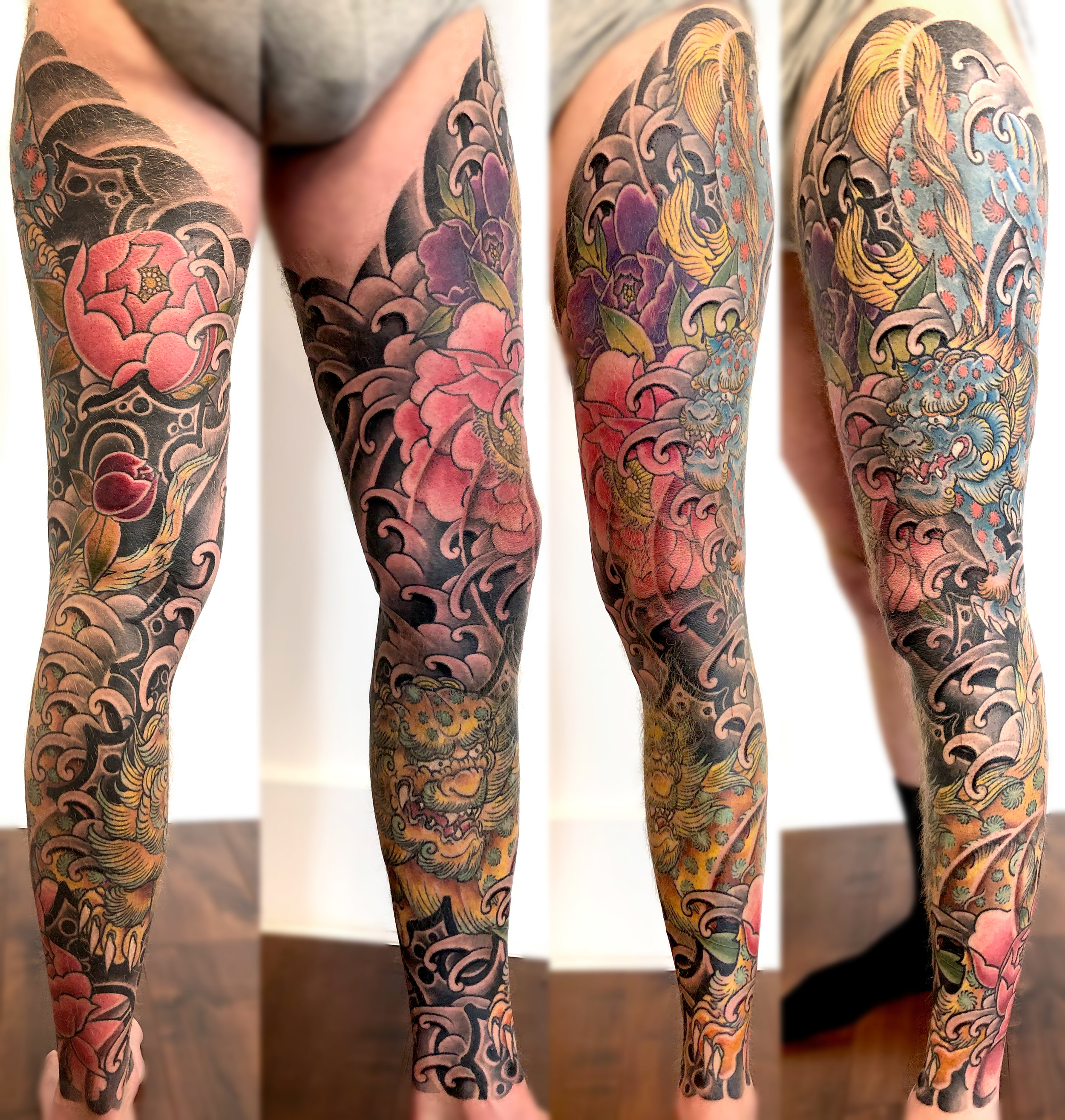 Leg sleeve lion tattoo designs for guys click now. 