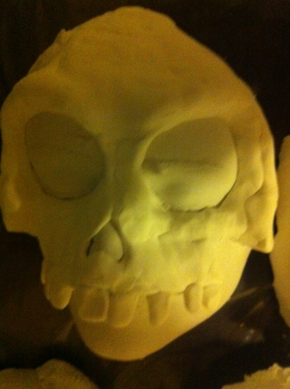 Alginate Face Casting & Gesso Process Shot