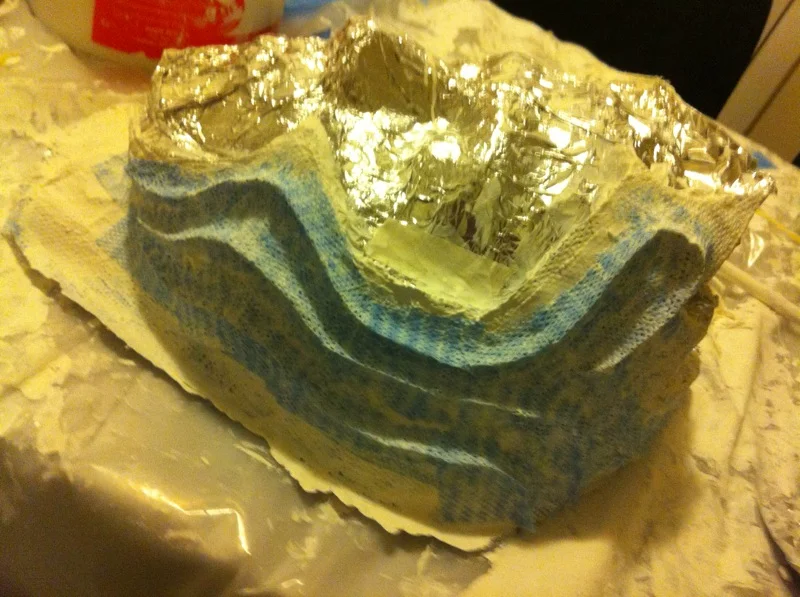 Alginate Face Casting & Gesso Process Shot