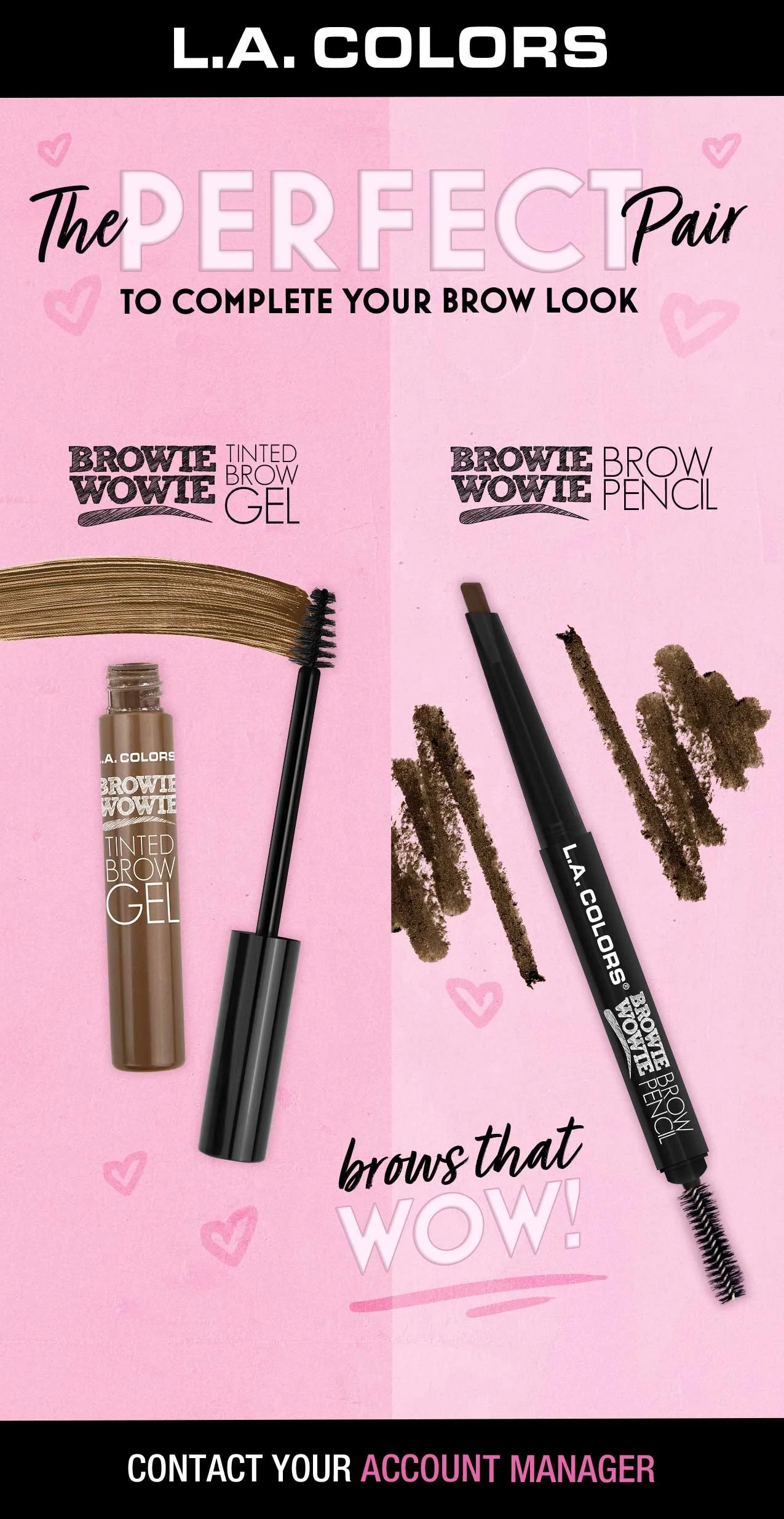 L.A. Colors viral brow products eblast.