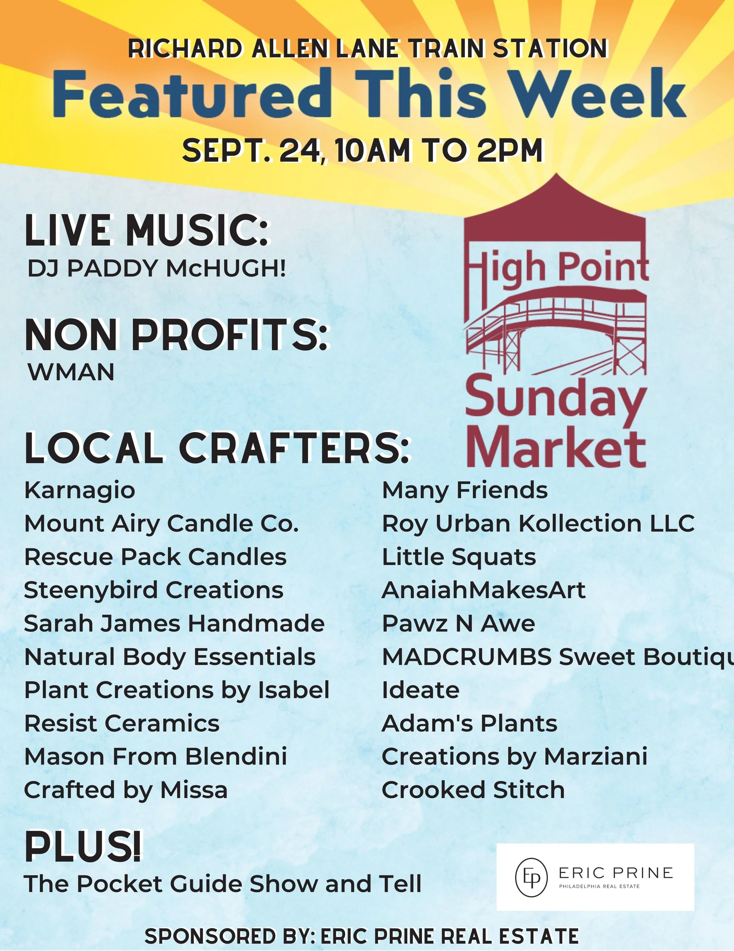 Paddy DJs High Point Sunday Market