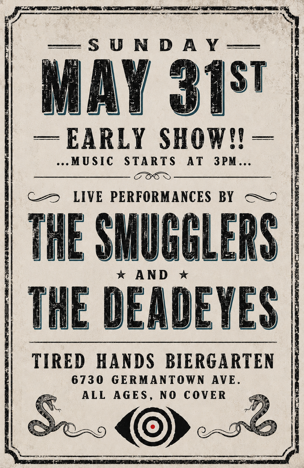The Deadeyes at Tired Hands Biergarten