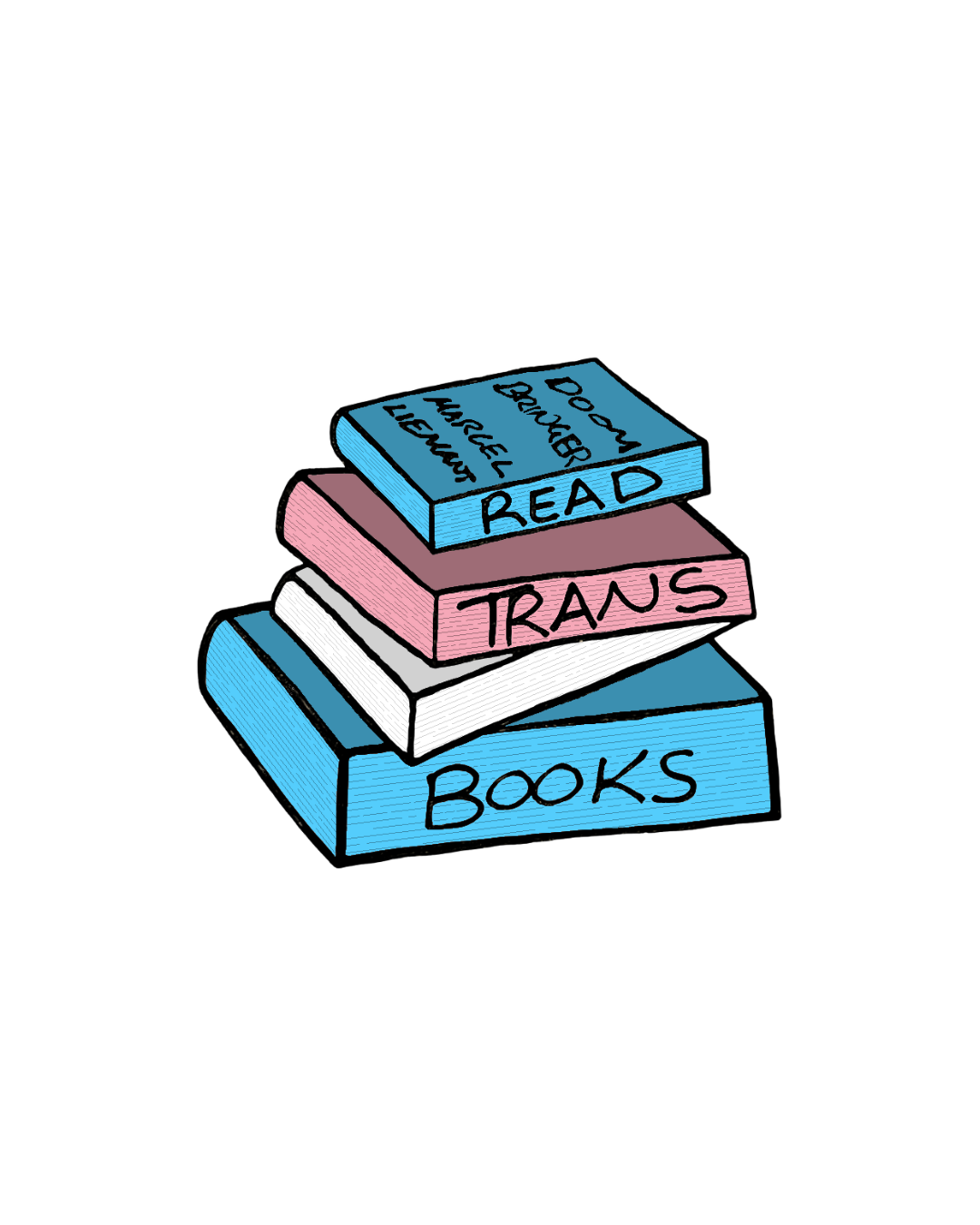 Read Trans Books Sticker