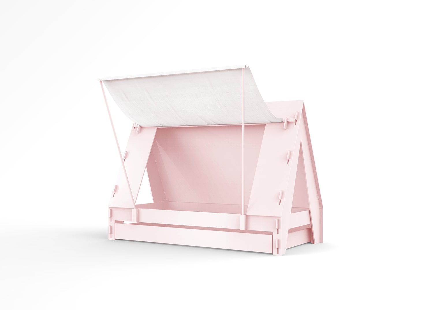 lit tente rose pour enfant - Mathy by Bols