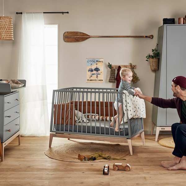 Commode bébé et enfant en bois massif design Linea - Leander