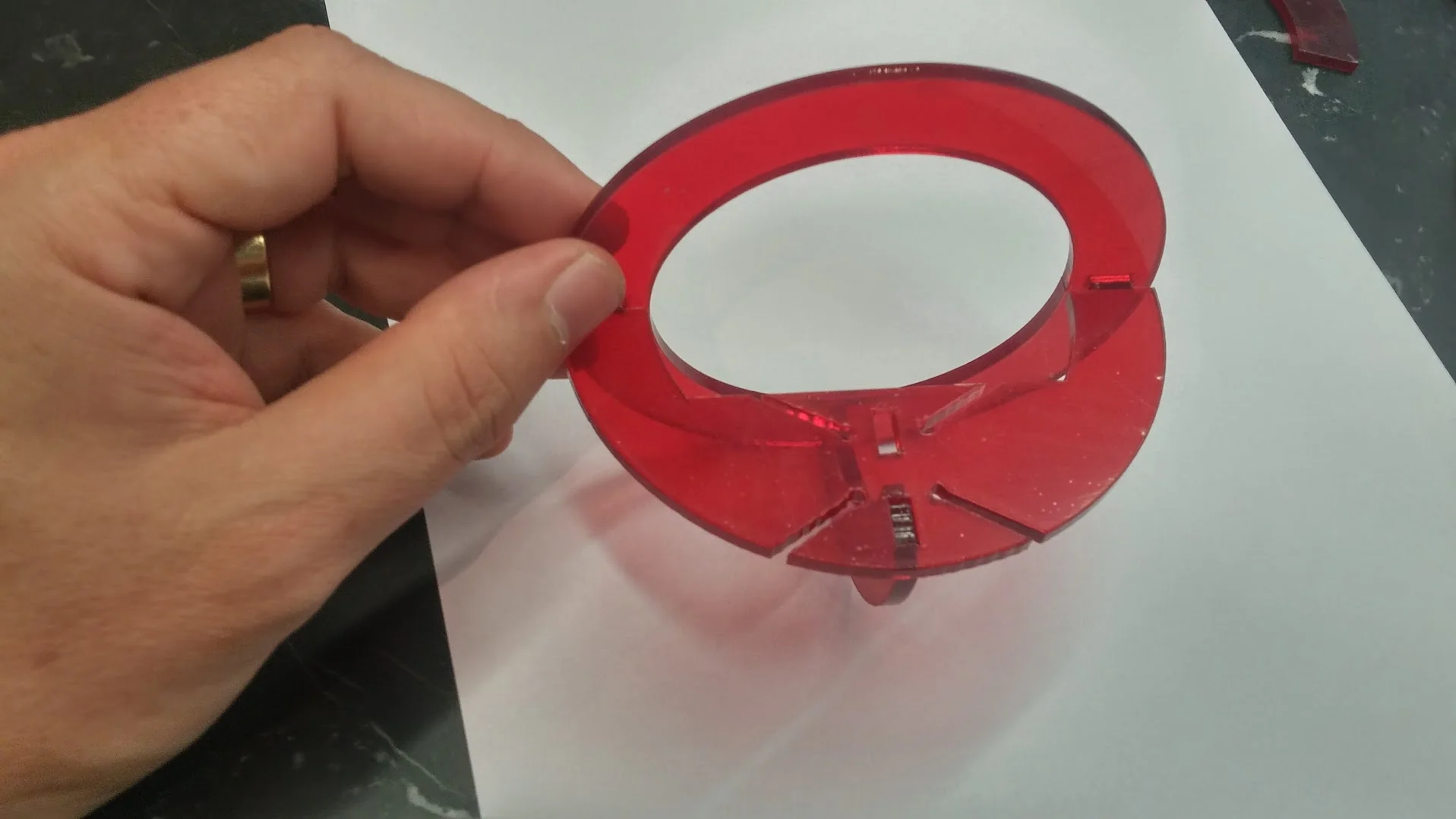 Esse é todo kit montando, com apenas 3 peças.