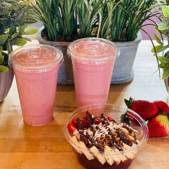 Start the weekend off with a healthy and delicious smoothie or açaí bowl from @amazonbowlacai ✅