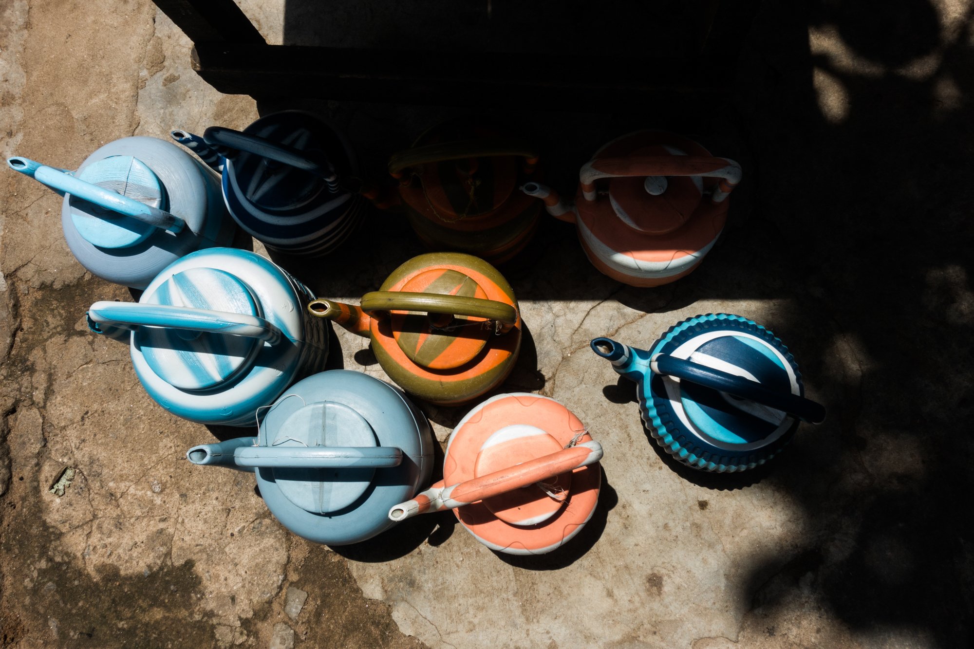  Réserve d’eau pour les ablutions de la famille de Nawa. Mai 2021. 