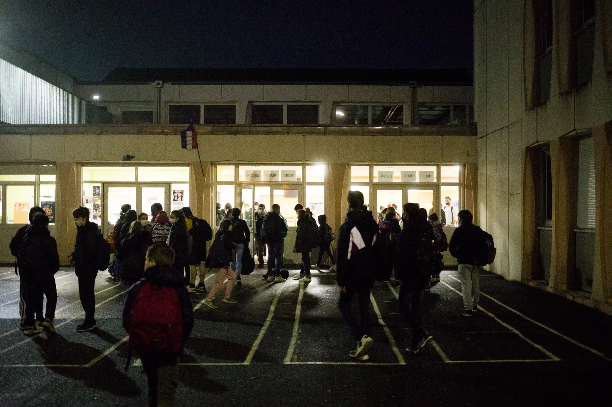  Cour du collège Albert Camus. Janvier 2022. 