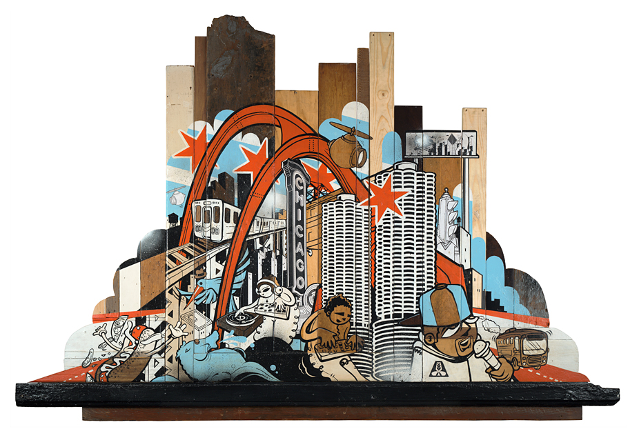 Chris Silva & I worked with Simple Truth and Choose Chicago to create an art piece which became the basis for the City Of Chicago's branding at SxSW. See ChicagoMade.us for more.