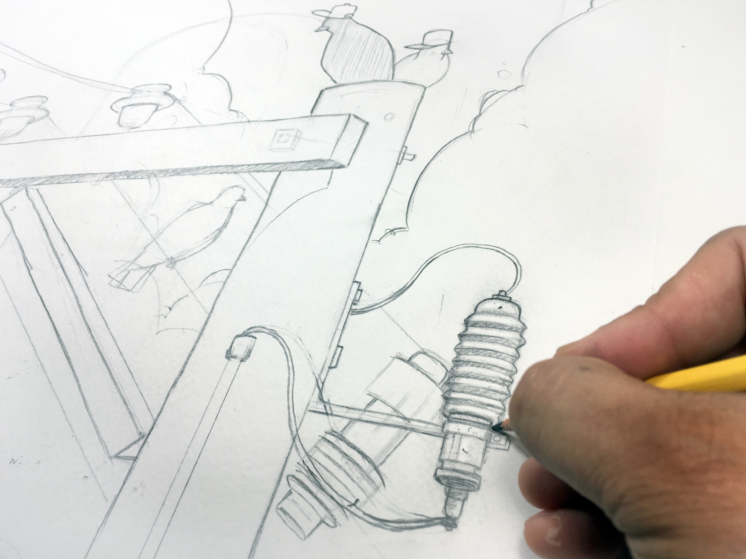 Sometimes to draw something you have to become very small so you can examine and understand the very minute details of very ordinary things. This will inevitably change the way you see the world around you and subsequently change the way you see the world inside you as well.