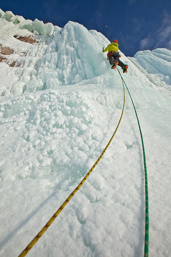  Adam Dailey makes his way up the western shore climbs of Grand Island. 