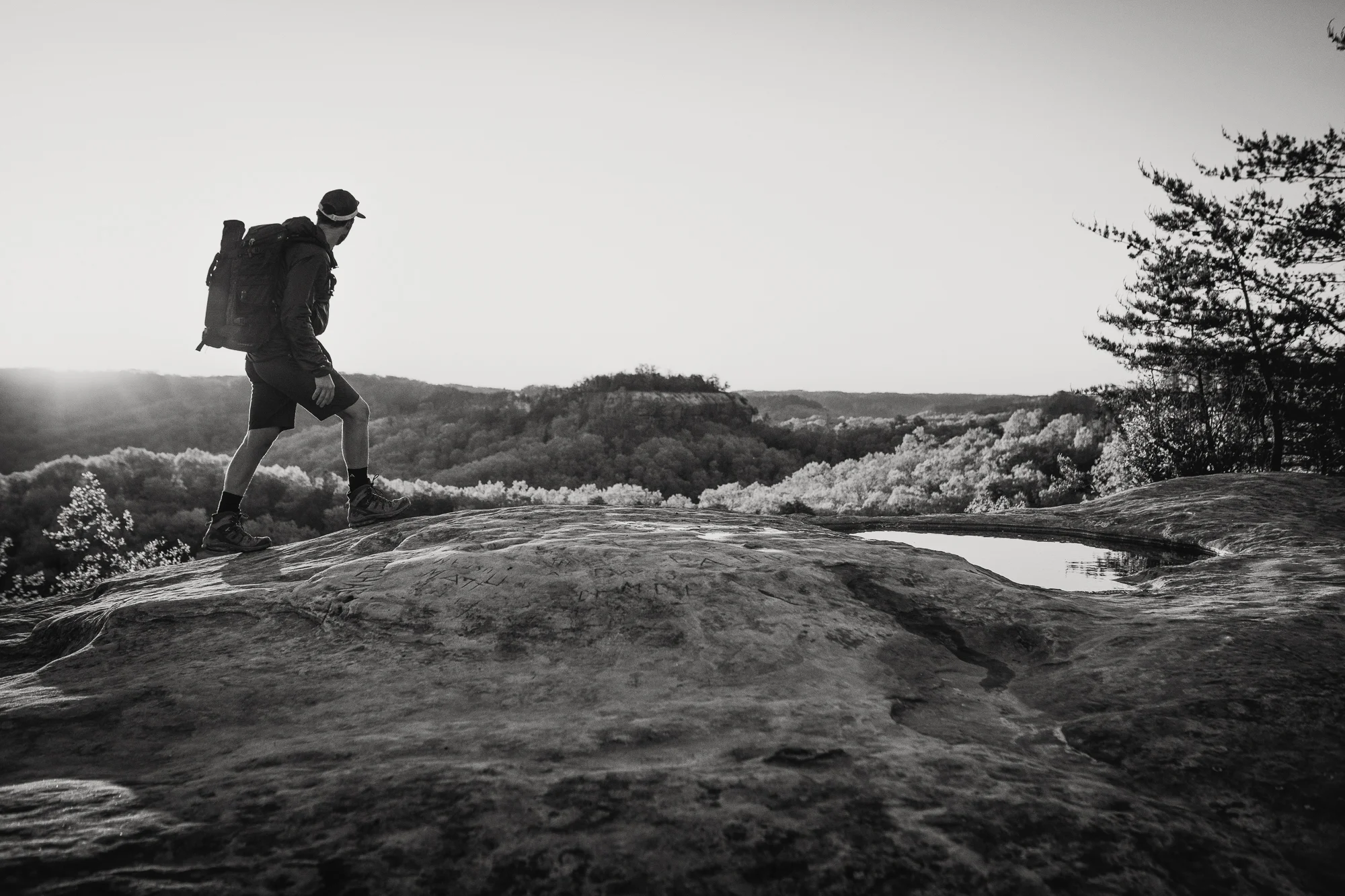 Outdoor portraits and landscape images for the Merrell One Trail Campaign captured on Kentucky’s Auxier Ridge and Double Arch trails.