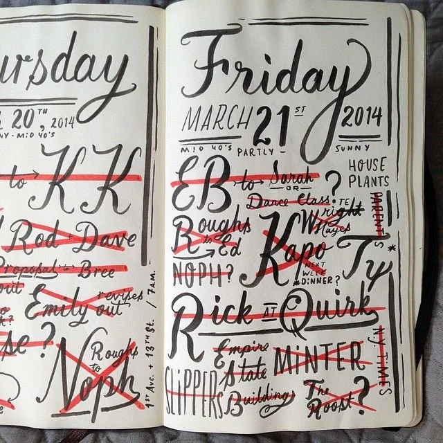 Joel Hollands elegant day planners on Instagram instagram.com/joelholland_studio