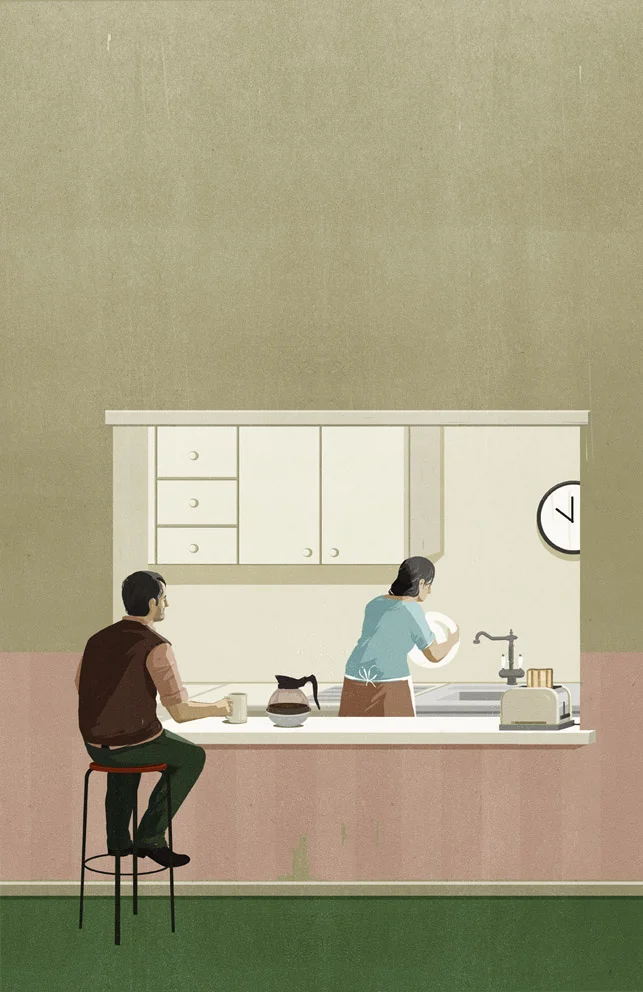 Raymond Carver - What We Talk About When We Talk About Love - illustration by SHOUT