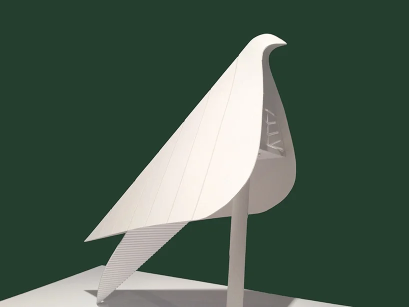 A scale model of the three-dimensional design