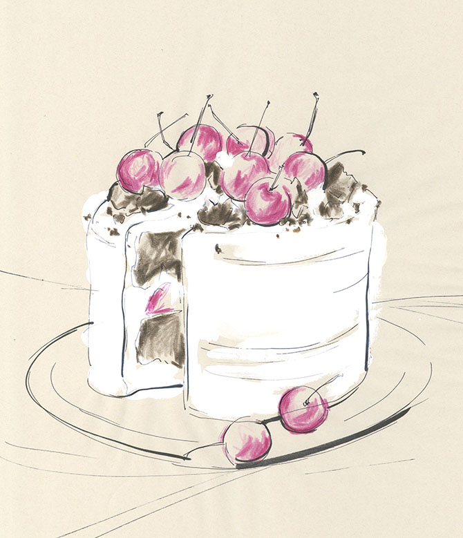 yoco nagamiya - favourite things - Cherry cake