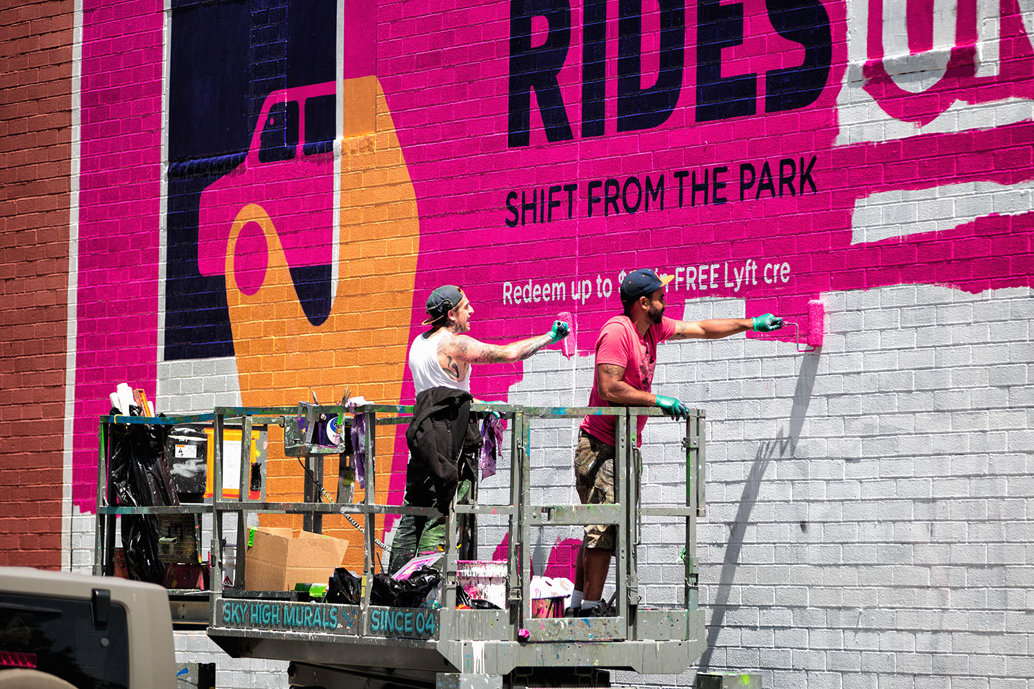 LYFT Mural illustrated by Noma Bar