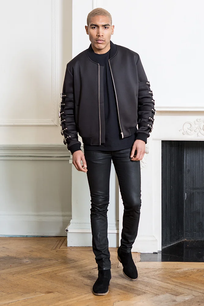 neoprene bomber jacket