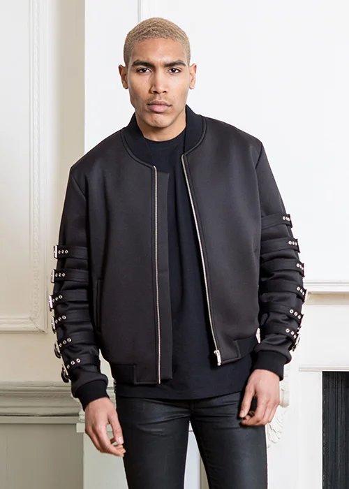 neoprene bomber jacket