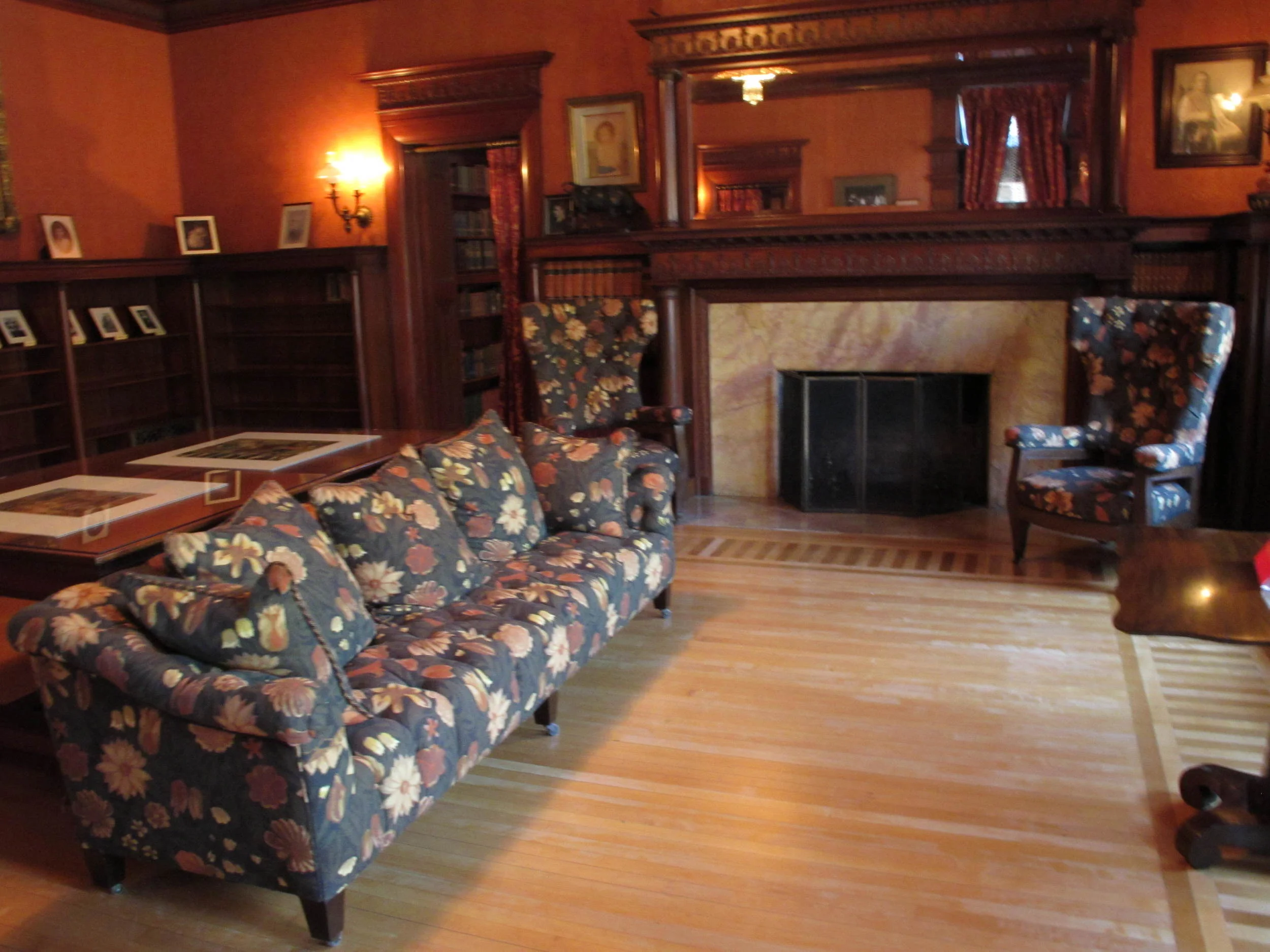 James J. Hill House Library sofa and chair