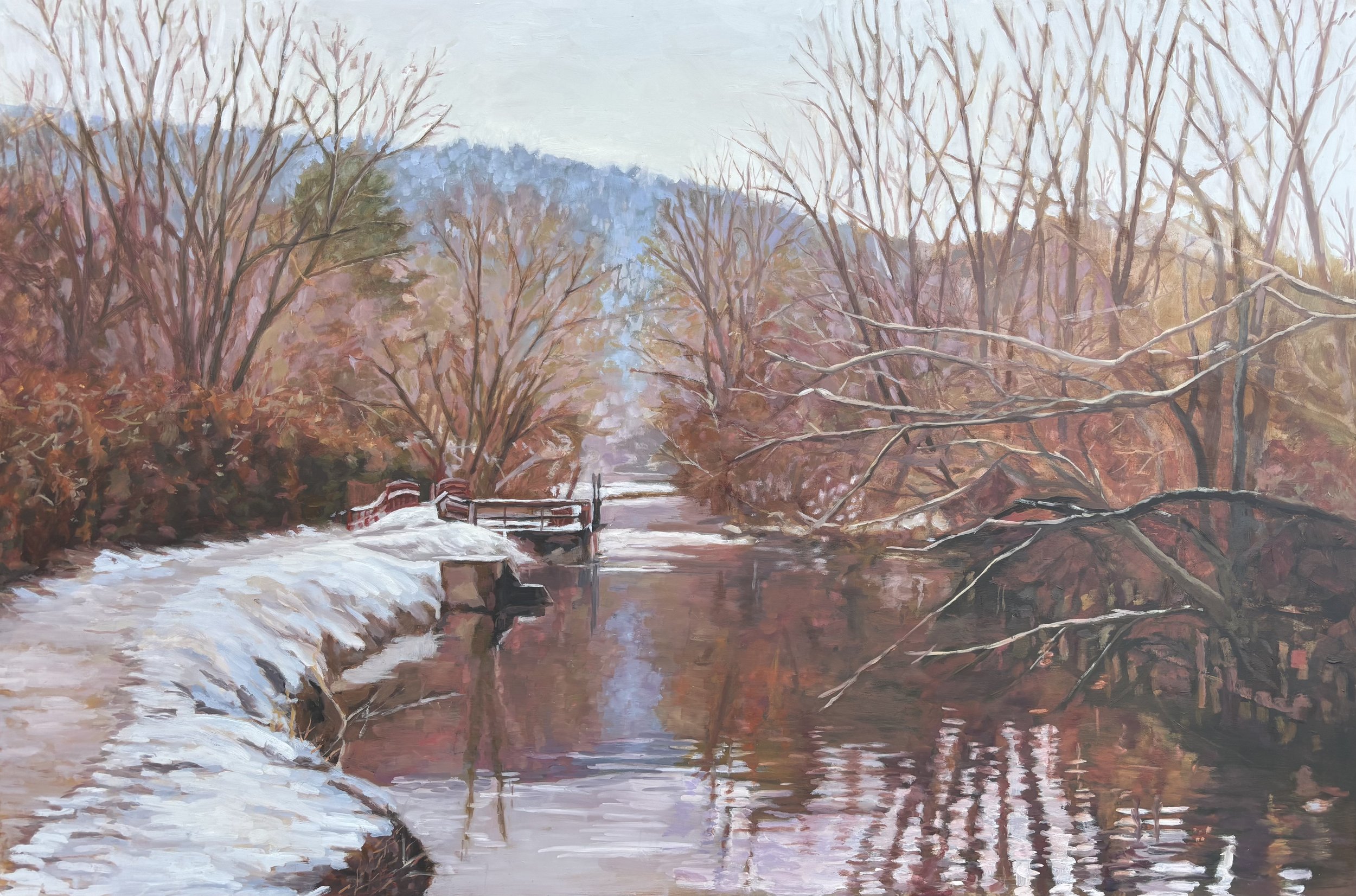 Winter Reflections on the Canal