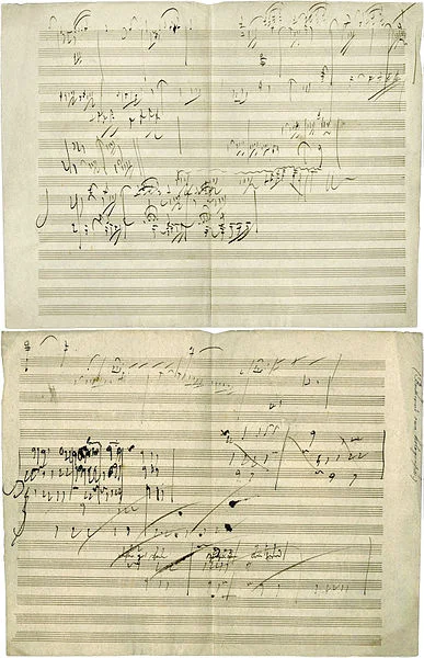 The Manuscript of Beethoven's Sonata Opus 101