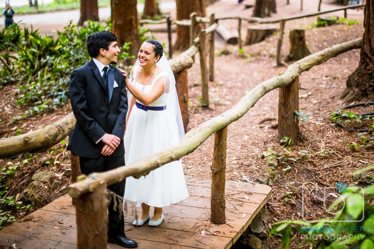 first look in Stern Grove | san francisco wedding photography
